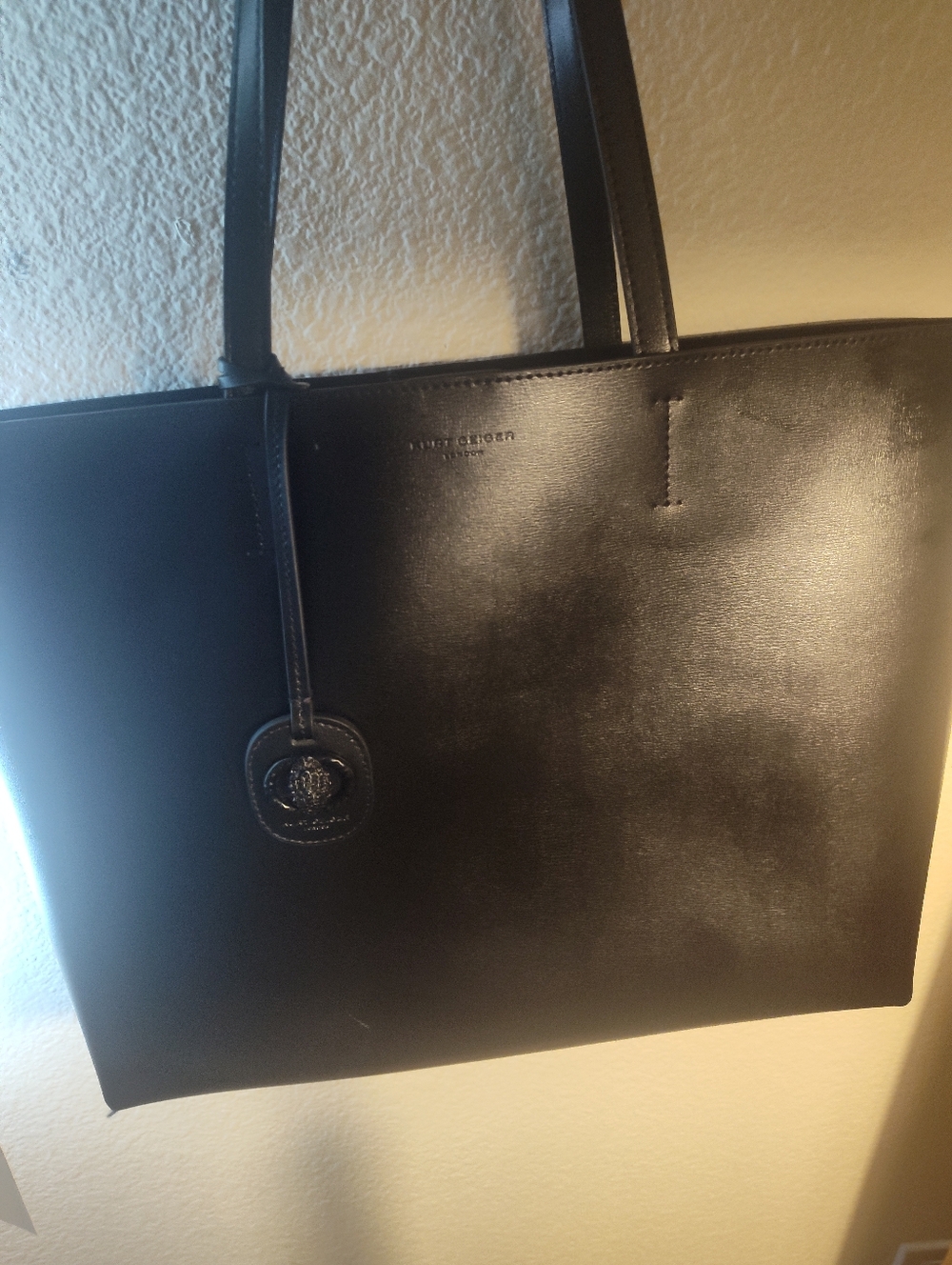 Kurt Geiger Black Leather Tote Bag for Men - Picture 2 of 9